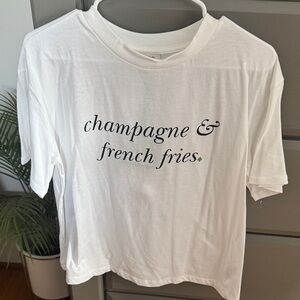 Kate Spade White Tee with Graphic Text